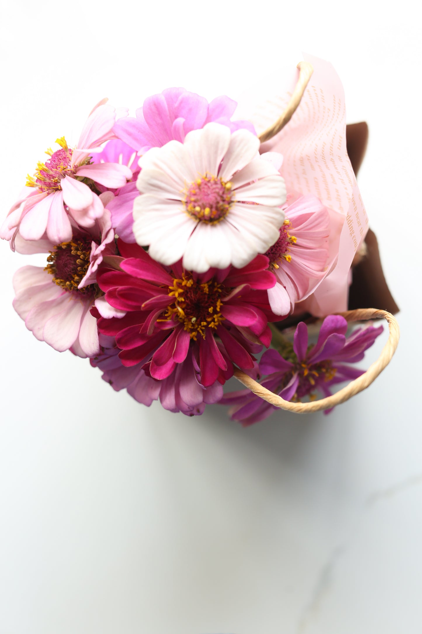 Fresh Mini Cut Flower Bouquets - Zinnias