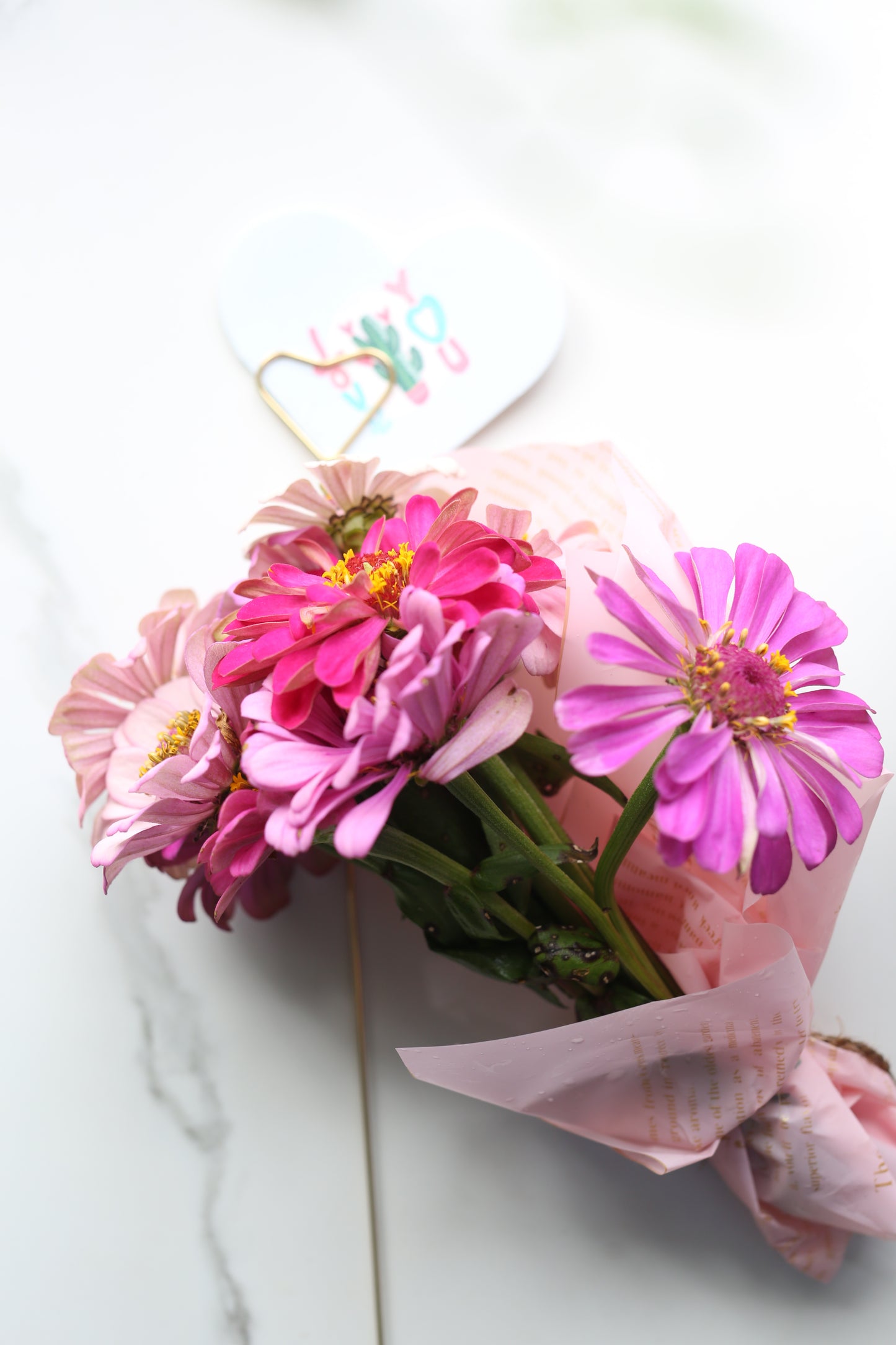 Fresh Mini Cut Flower Bouquets - Zinnias