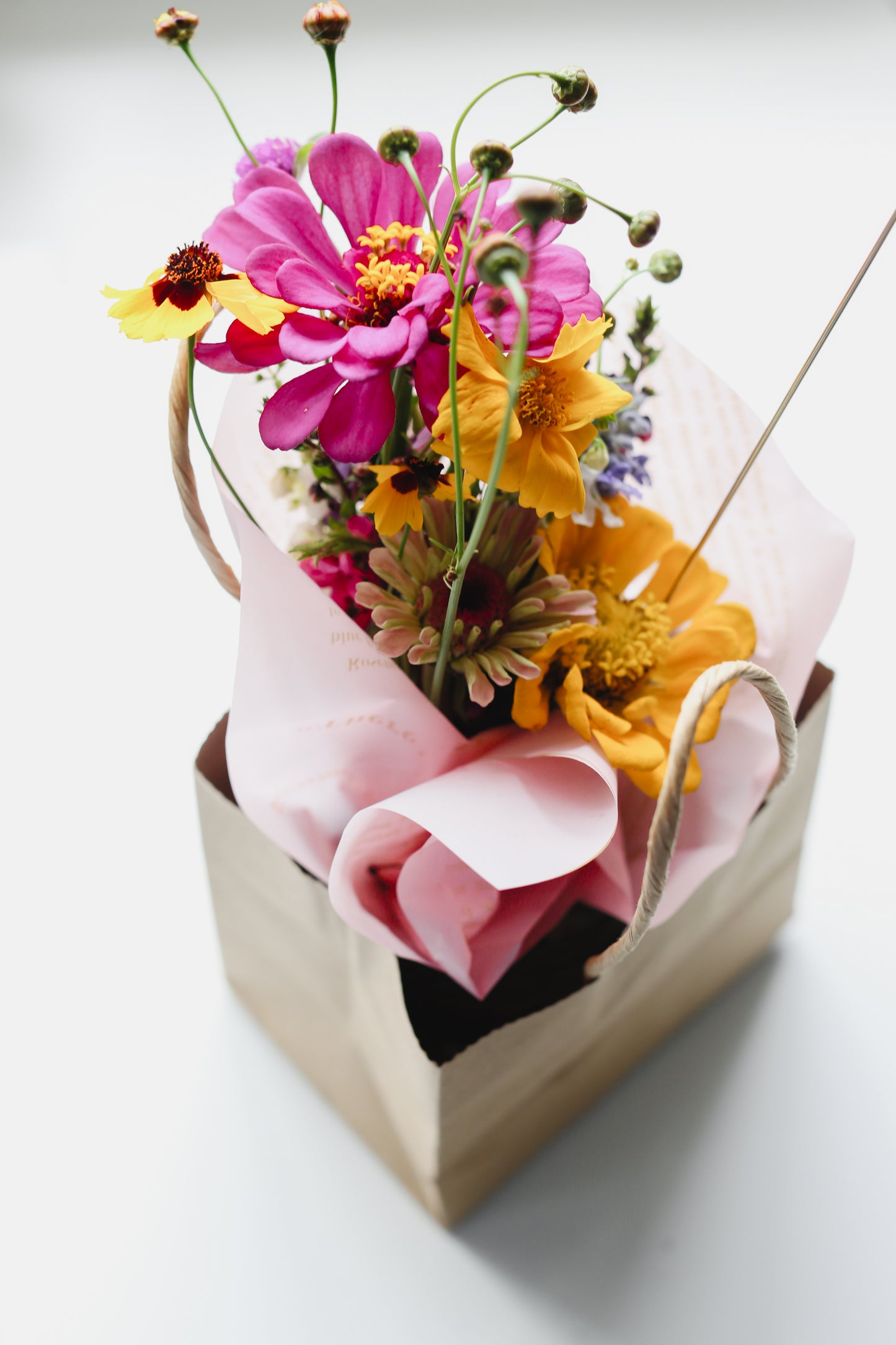 Fresh Mini Cut Flower Bouquets - Zinnias