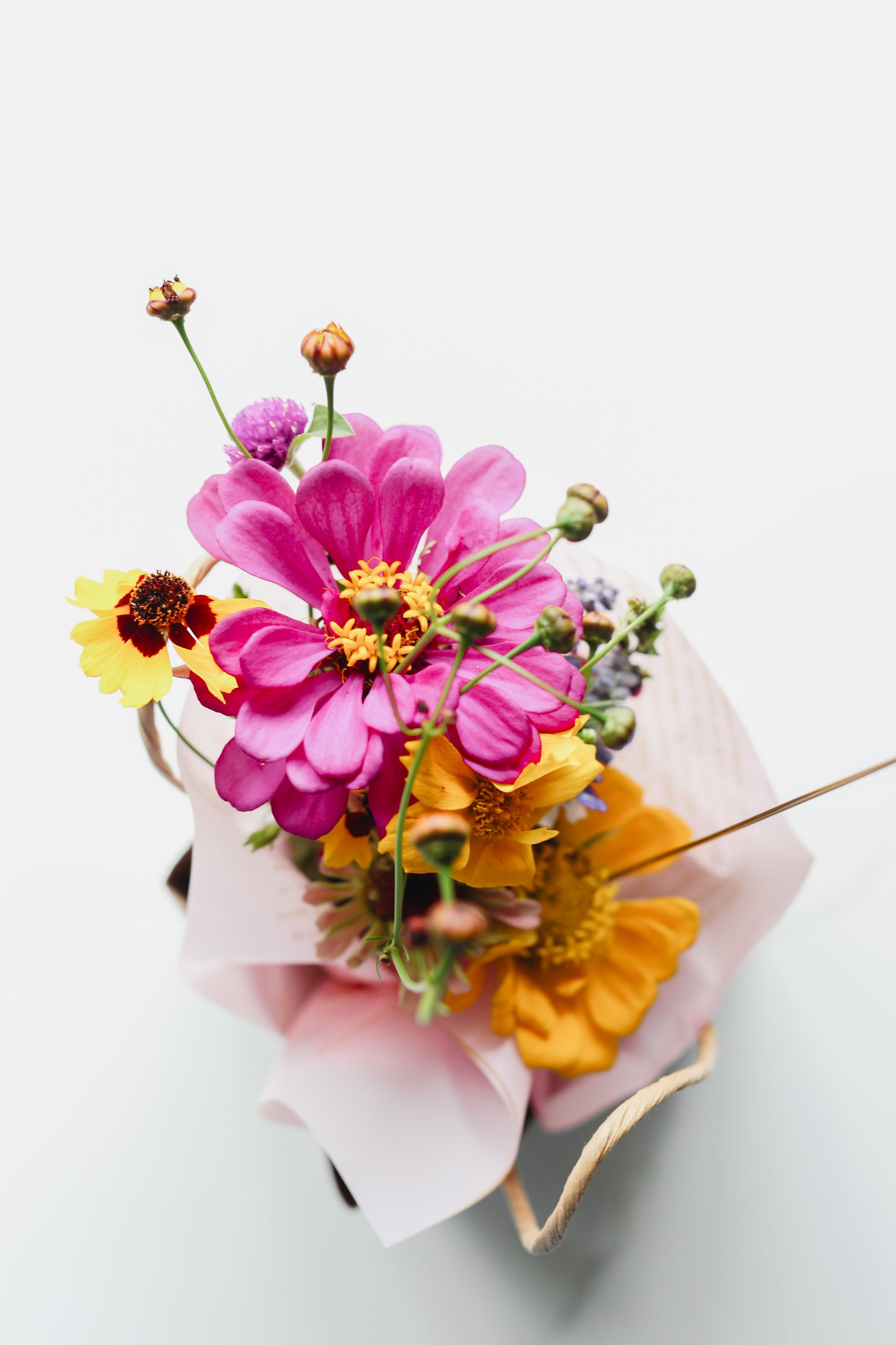 Fresh Mini Cut Flower Bouquets - Zinnias